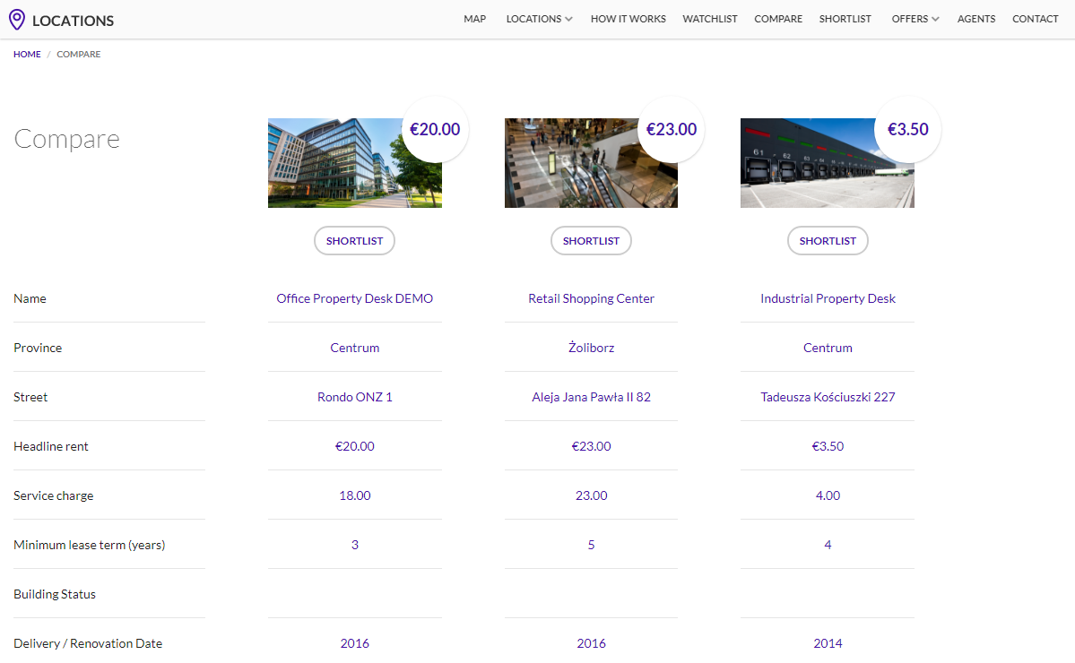 PropertyDesk Porównanie Nieruchomości dla Agenta Nieruchomości